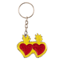 keyring 2 hearts