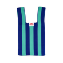 Kitsch Kitchen poppy bag blue vertical stripes