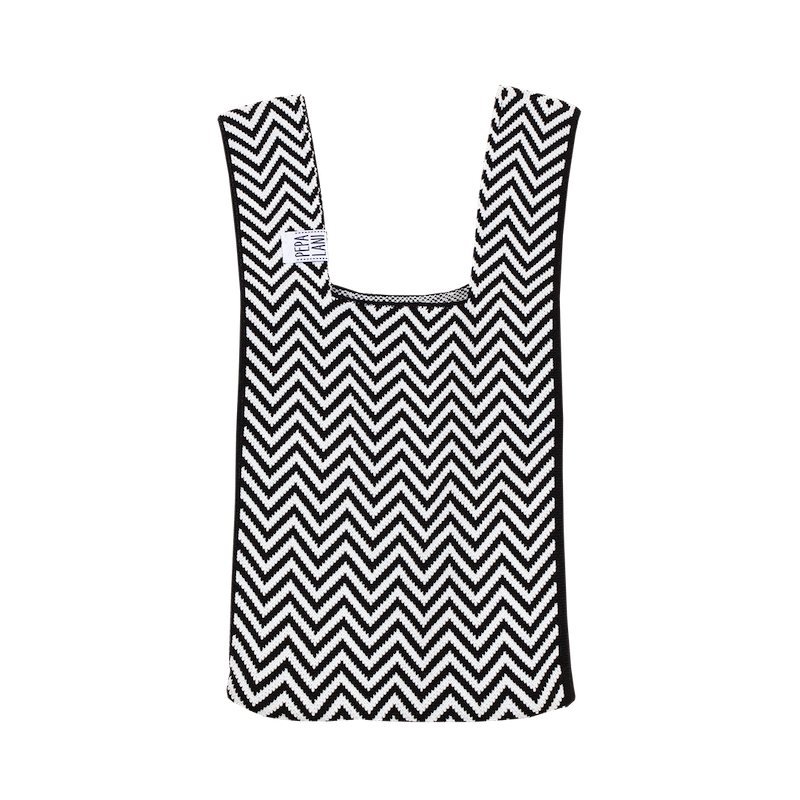 Pepa lani poppy bag Black & White Waves