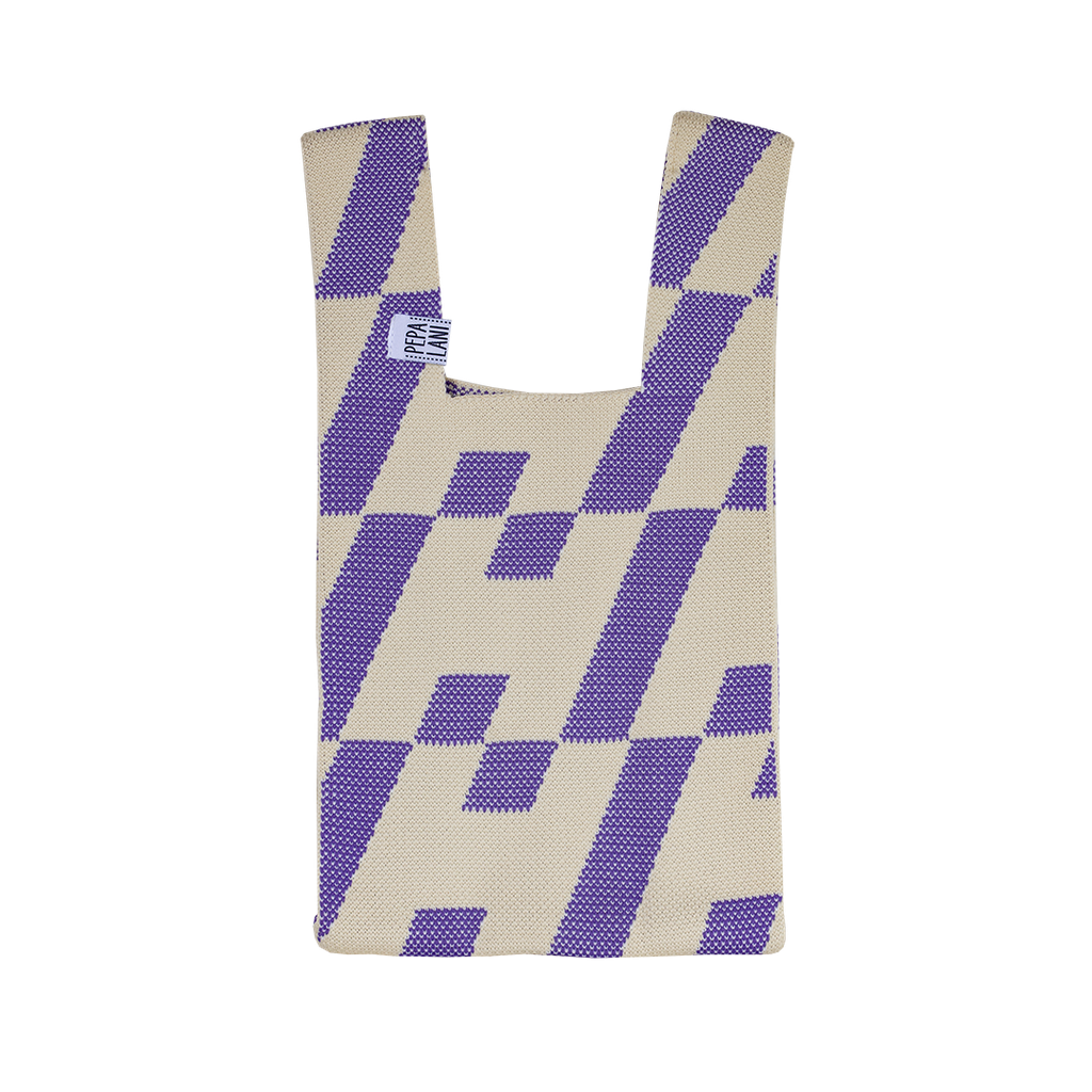 Pepa lani poppy bag Flower Purple stripe blocks