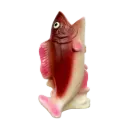 Kitsch Kitchen vase fish red/pink