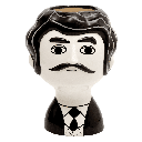 Kitsch Kitchen vase Carlos b/w