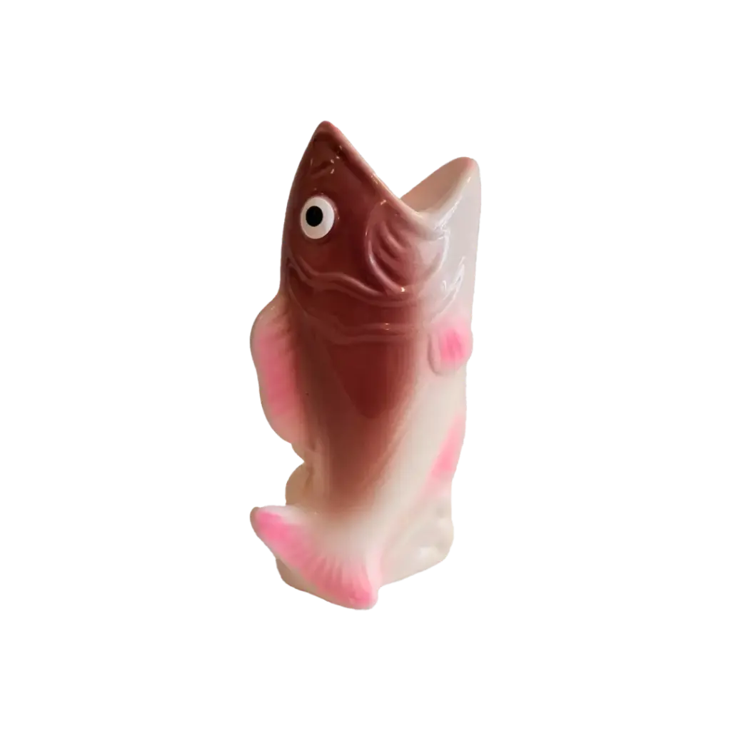 Kitsch Kitchen candle holder fish red/pink