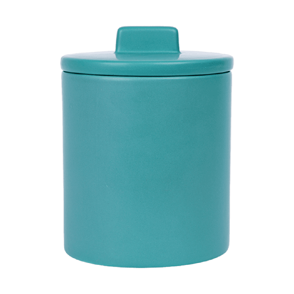 Kitsch Kitchen storage jar green L