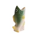 Kitsch Kitchen candle holder fish green/yellow