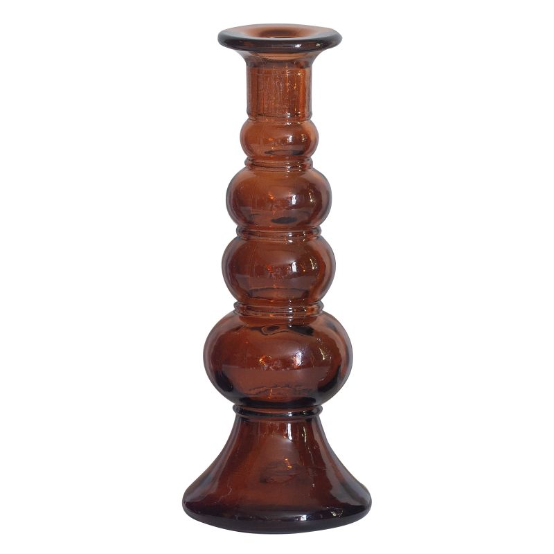 Kitsch Kitchen kandelaar gerycled glas oranje