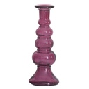 Kitsch Kitchen candle holder recycled glass pink