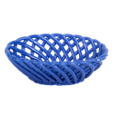 Kitsch Kitchen basket porcelain oval Streetstyle blue S