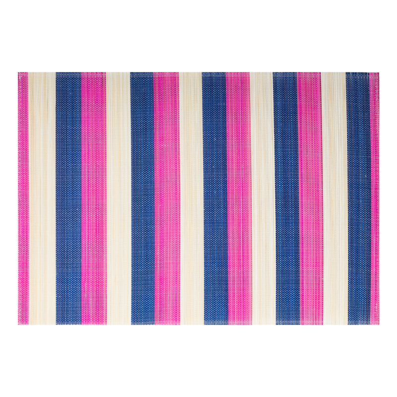 Kitsch Kitchen placemat bamboe roze/blauw