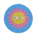 Kitsch Kitchen onderzetter Loteria El Sol licht blauw - geel