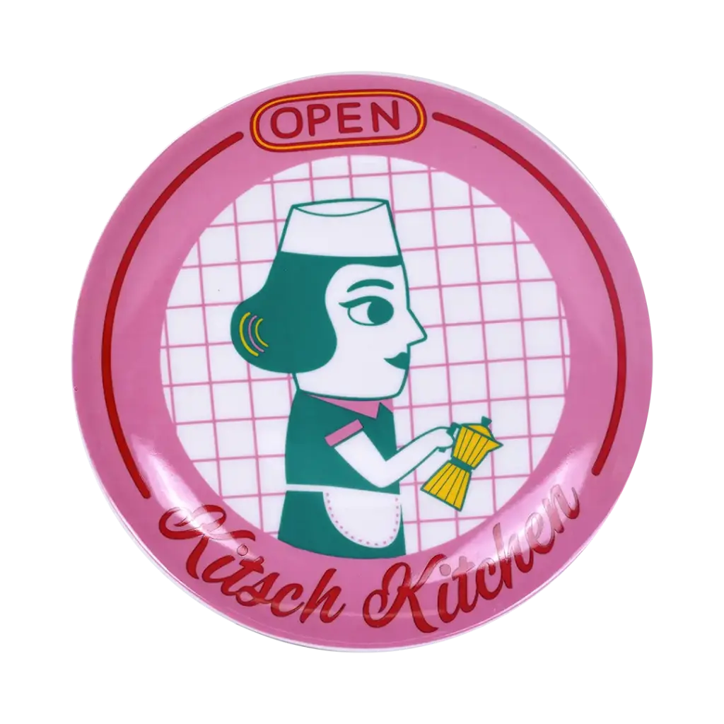 Kitsch Kitchen bord 21cm El Restaurante la signora