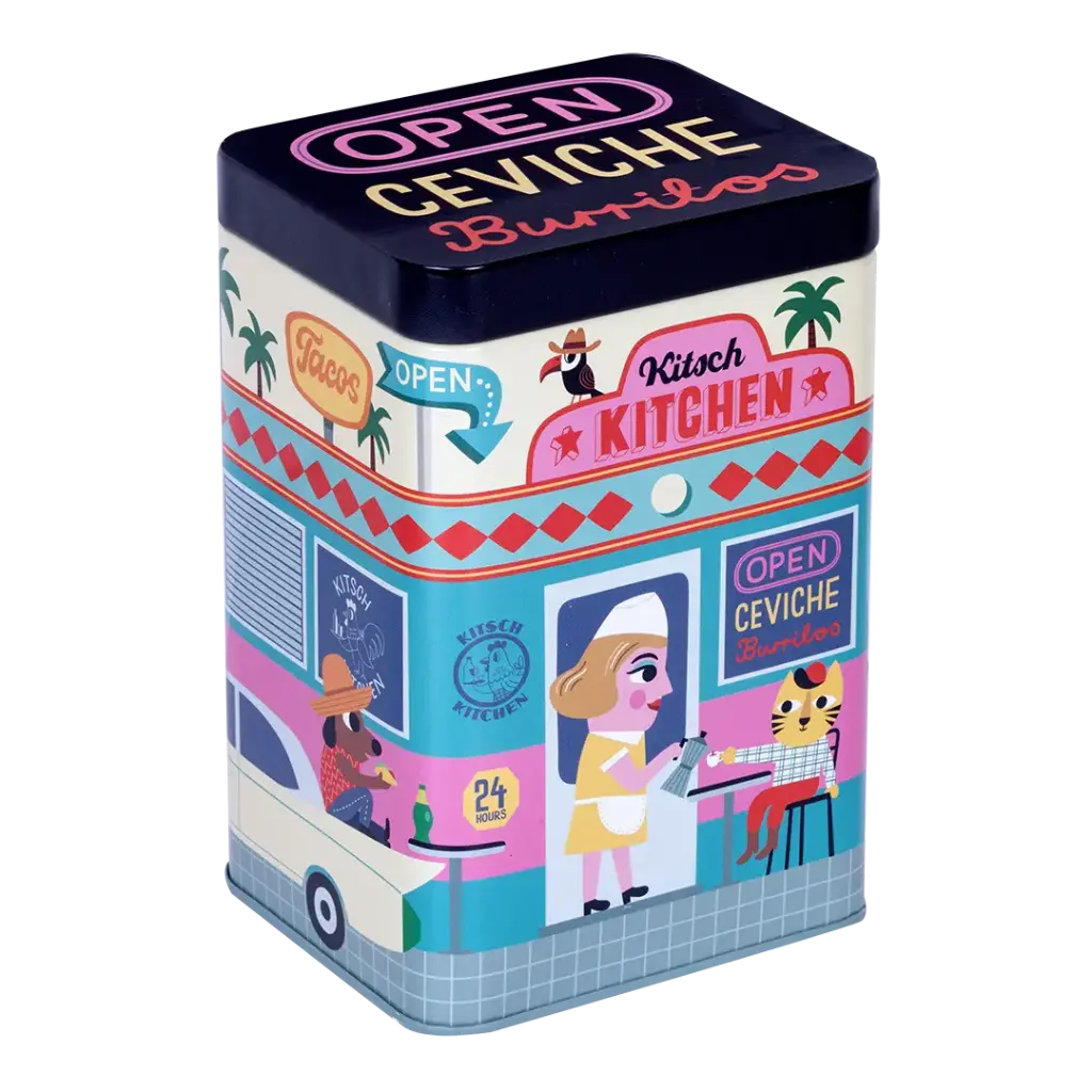 Kitsch Kitchen voorraad blik El Restaurante la signora 10x15cm