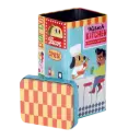 Kitsch Kitchen voorraad blik El Restaurante el chef 11x20cm
