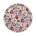 Kitsch Kitchen round tin tray El Restaurante mexican summer