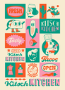 Kitsch Kitchen teatowel El Restaurante tasty taco