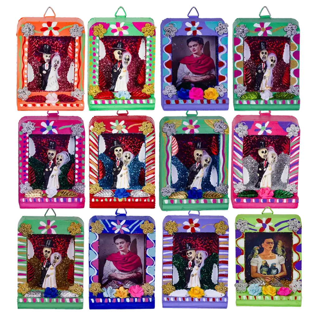 Kitsch Kitchen Folclorico small houten nichos assorti