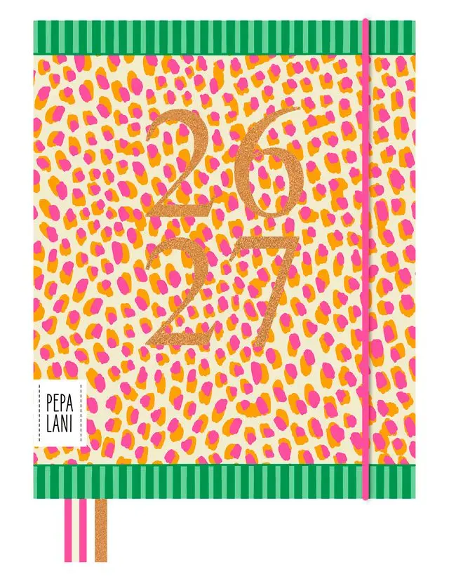 Pepa Lani Flower diary 2026/2027 tiger dots 