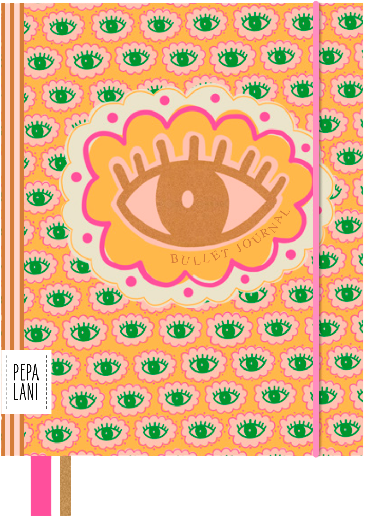 Pepa Lani Flower bullet journal eyes 