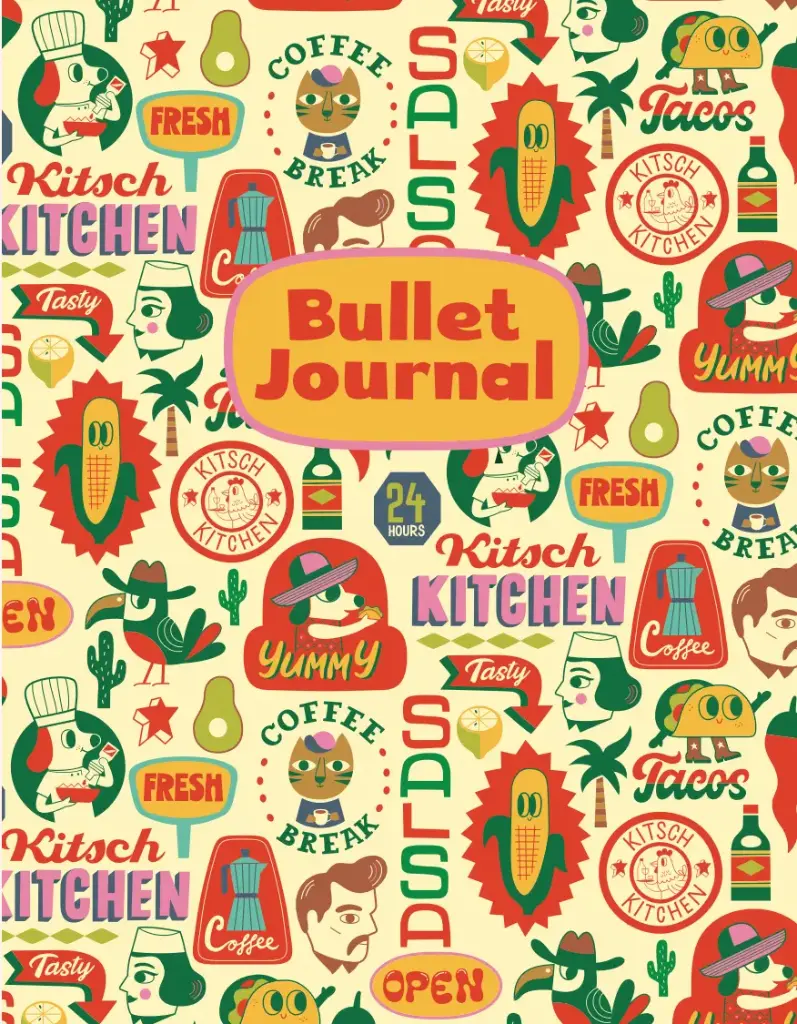Kitsch Kitchen bullet journal El Restaurante green
