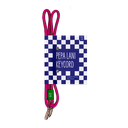 Pepa lani keycord Flower Happy pink & green