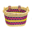 Kitsch Kitchen bicycle basket elephant grass pink/blue