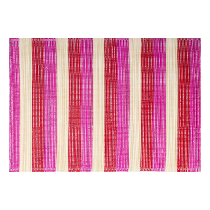 Kitsch Kitchen placemat bamboe rood/roze