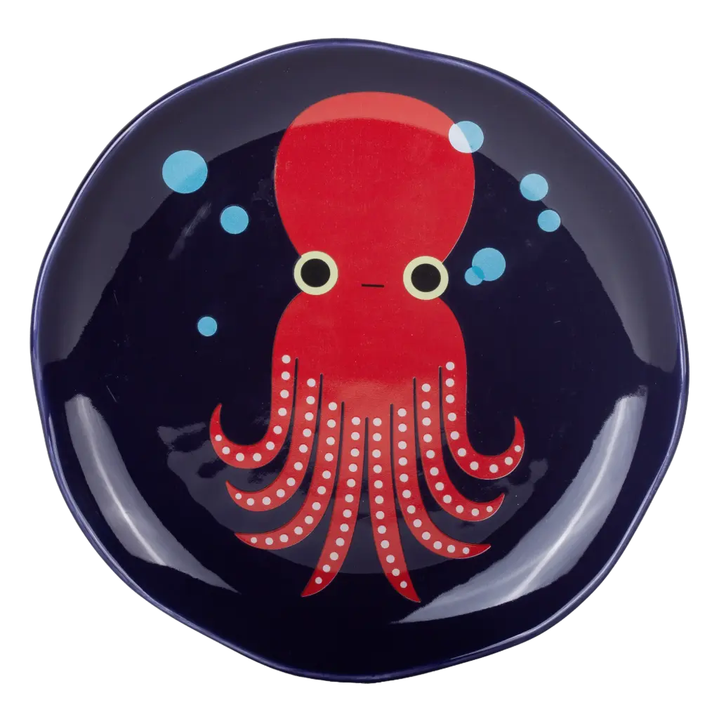 Kitsch Kitchen small plate round Sealife octopus