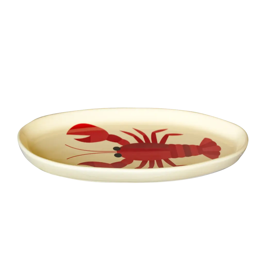 Kitsch Kitchen serving platter Sealife lobster