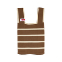 Kitsch Kitchen poppy bag brown/white striped