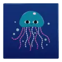 Kitsch Kitchen tile Sealife jellyfish
