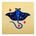 Kitsch Kitchen tile Sealife stingray