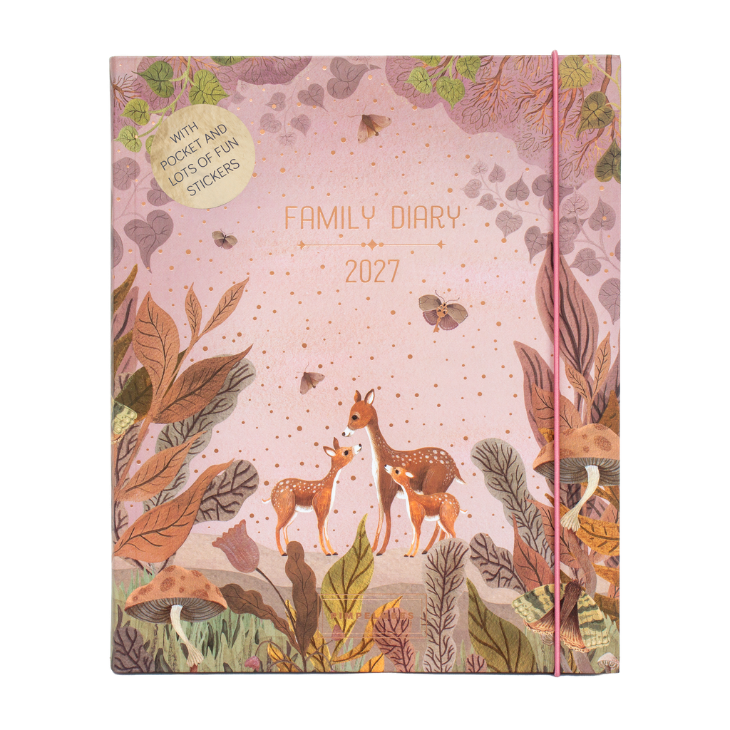 Pimpelmees Magical Forest familie agenda 2027 deer warm red
