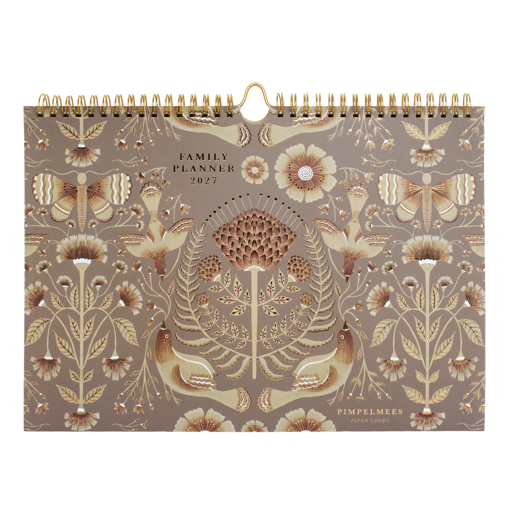 Pimpelmees Marigold family planner 2027 Clay