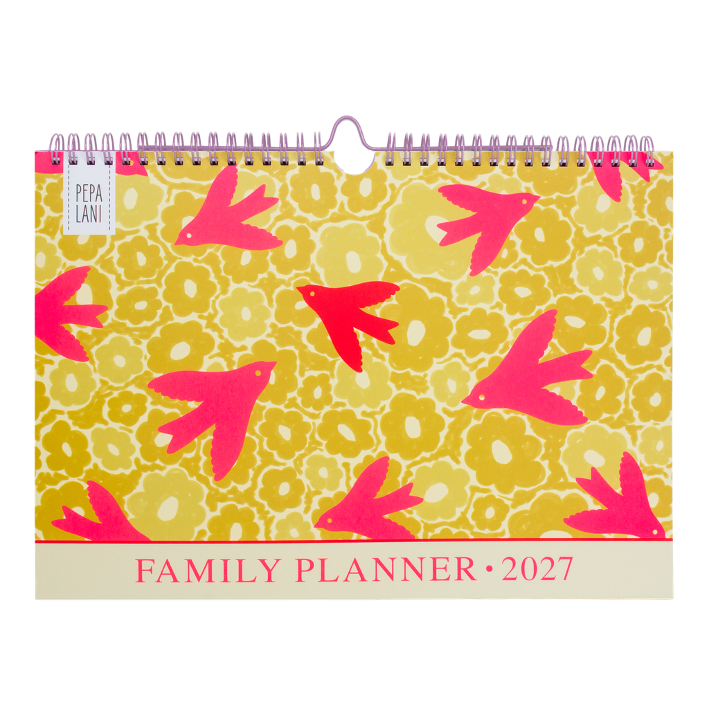 Pepa Lani Flower familie planner 2027 birds