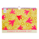 Pepa Lani Flower familie planner 2027 birds