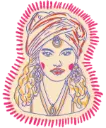 Kitsch Kitchen Kitsch Royale kussen madame Lola 