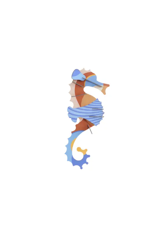 Studio Roof Blue Ringlet Seahorse