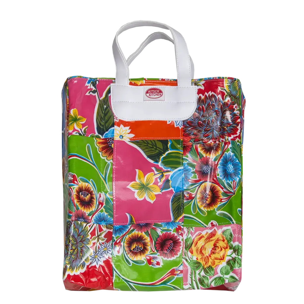 Kitsch Kitchen tafelzeil shopper patchwork