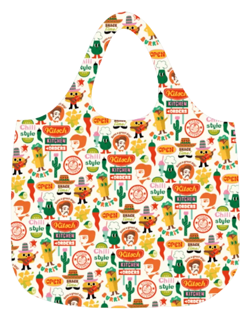 Kitsch Kitchen - El Restaurante foldable bag