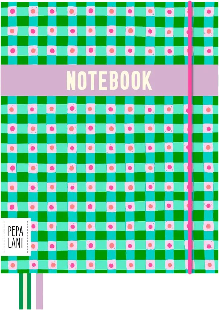 Pepa Lani Flower notitieboek flower checks