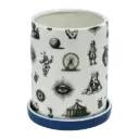 Kitsch Kitchen Kitsch Royale voorraadpot groot met onderzetter patchwork 