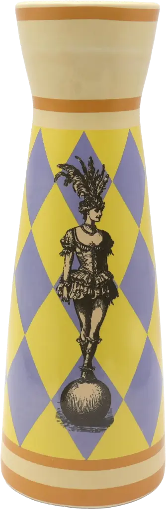 Kitsch Kitchen Kitsch Royale vase Fifi blue/yellow 