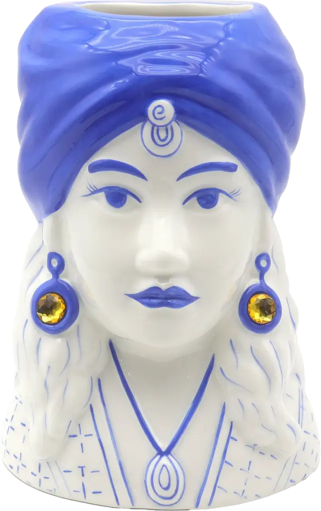 Kitsch Kitchen Kitsch Royale vaas Madame Lola blauw 
