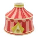 Kitsch Kitchen Kitsch Royale candle holder/mini vase circus tent pink/red 9x11cm