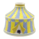 Kitsch Kitchen Kitsch Royale candle holder/mini vase circus tent yellow/blue 9x11cm