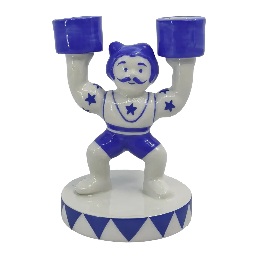 Kitsch Kitchen Kitsch Royale kandelaar mr. Gaston pilaar 12,5x9cm