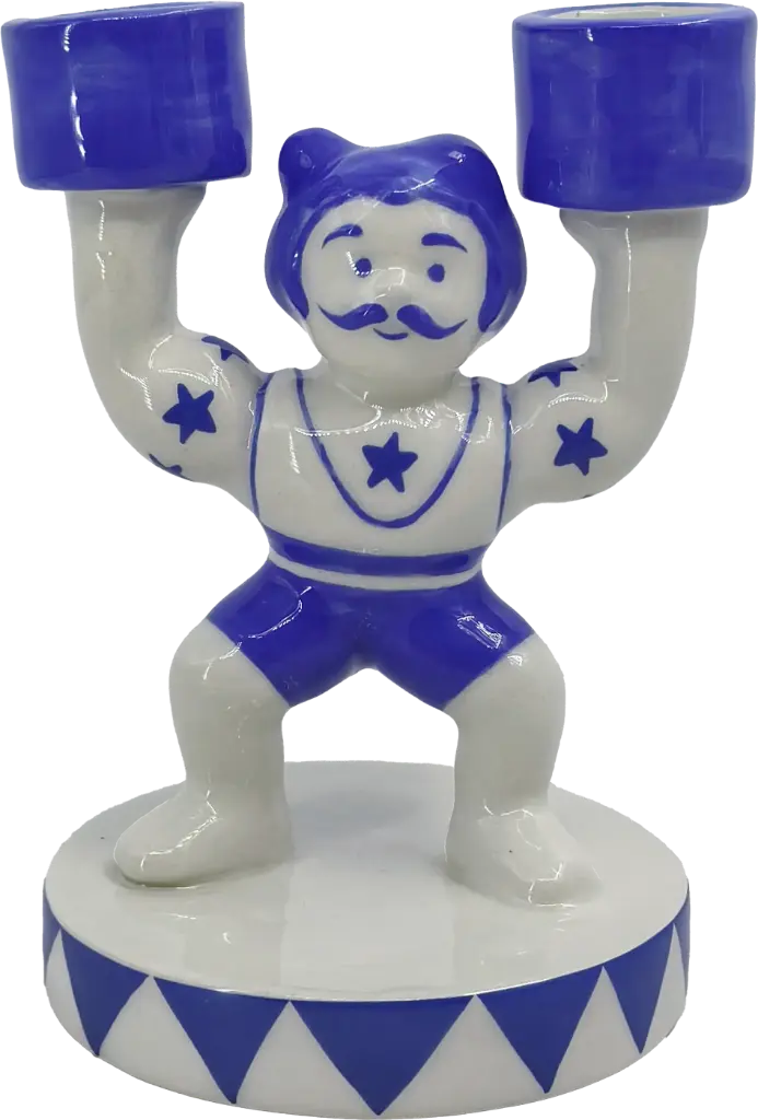 Kitsch Kitchen Kitsch Royale kandelaar mr. Gaston pilaar 12,5x9cm