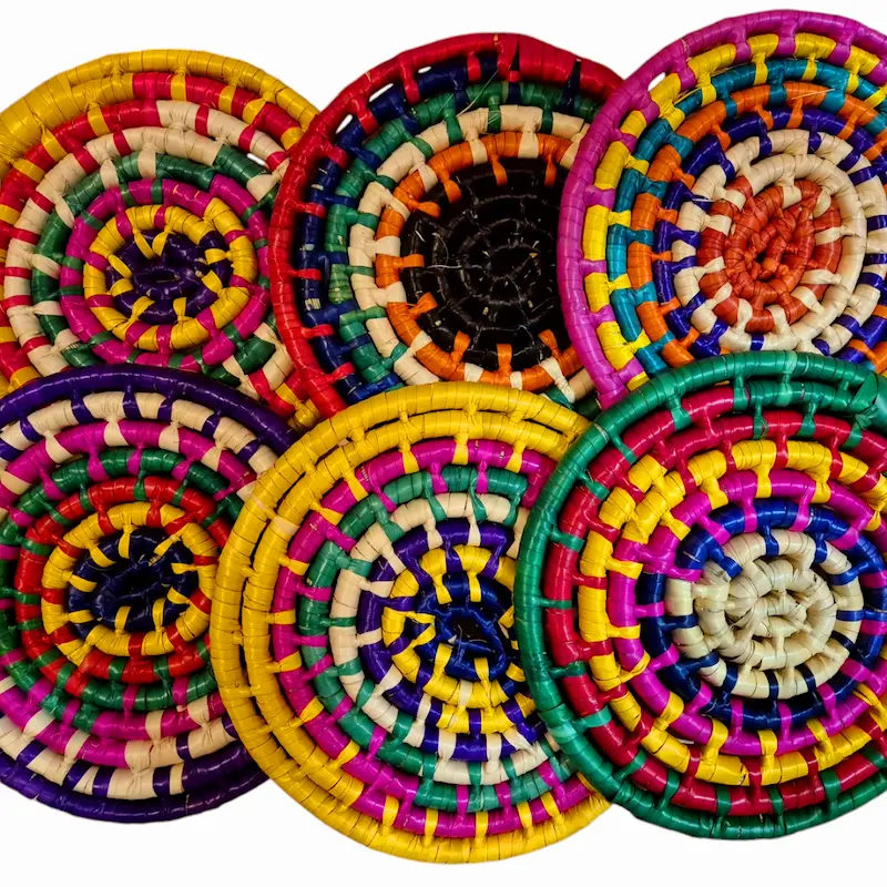 Coasters leaf palm large