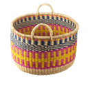 Kitsch Kitchen basket elephant grass round yellow L