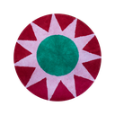 Kitsch Kitchen badmat soleil rond rood 